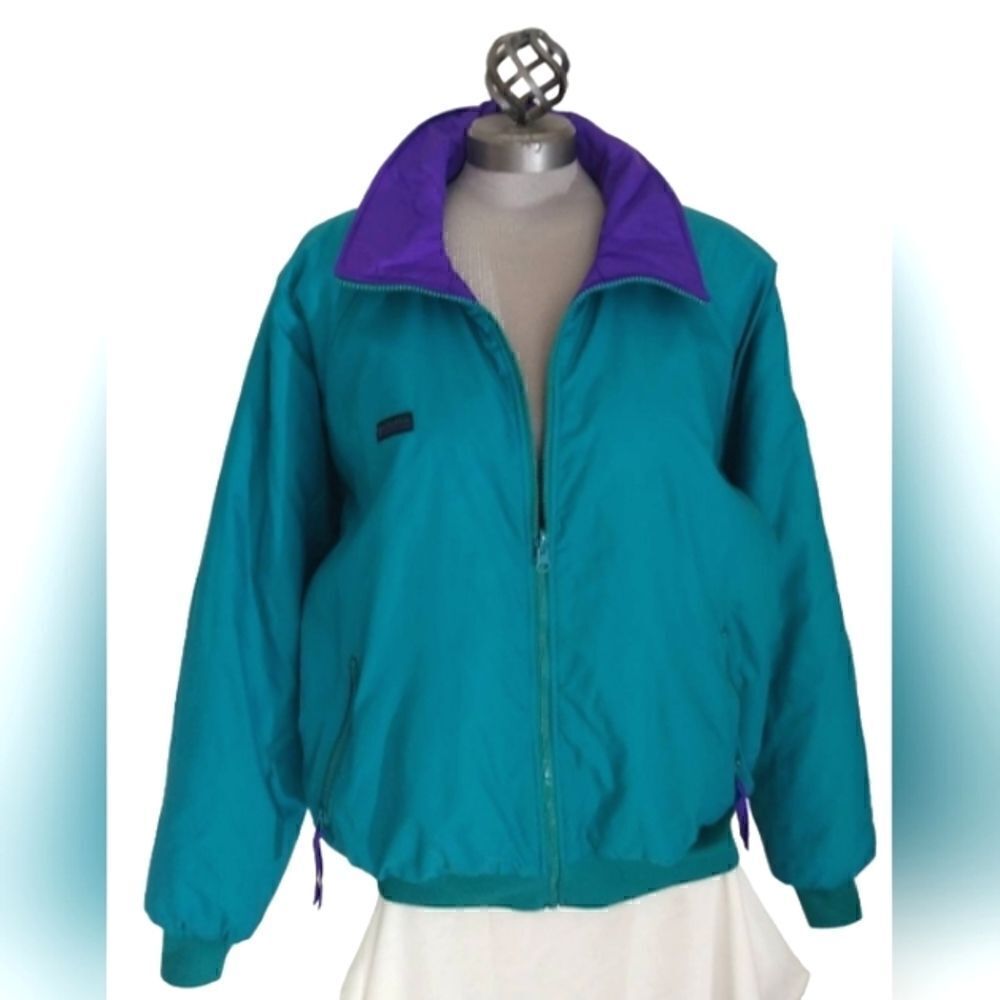 Columbia Reversible Spring & Fall Windbreaker Jacket SZ medium - Large Vintage